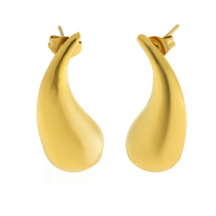 Boucles d'oreilles fines en acier