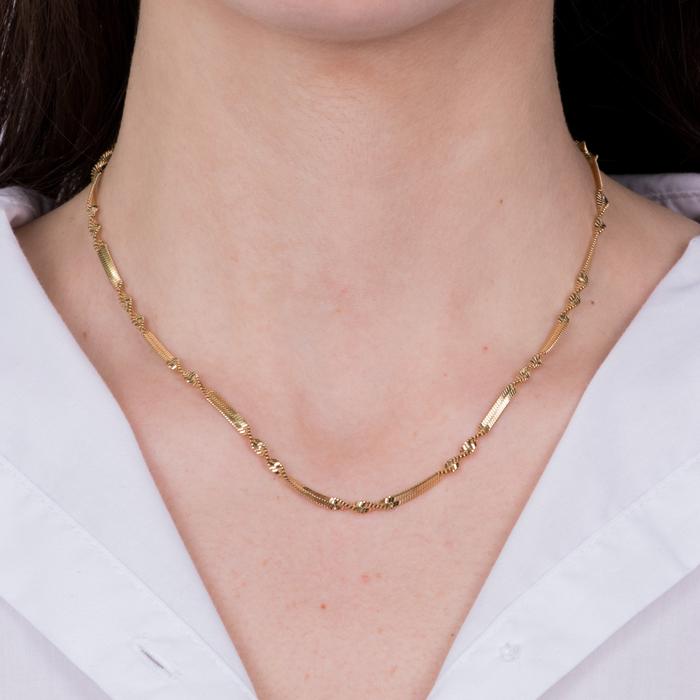 Collana in Acciaio con catena attorcigliata