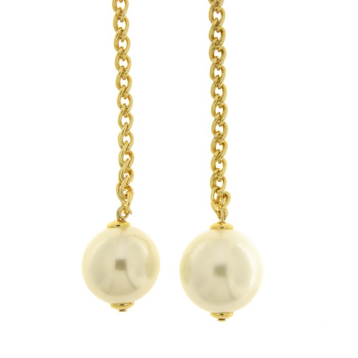 Collana in Metallo lunga con perle