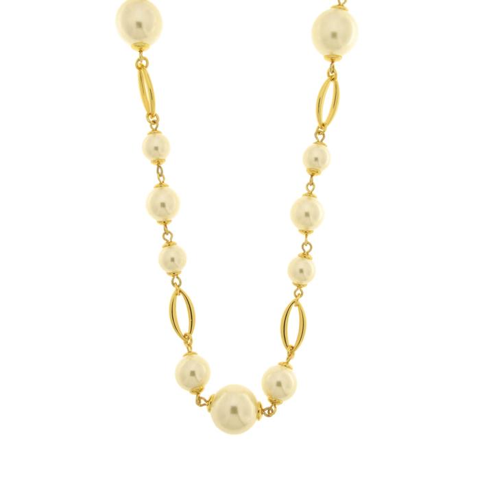 Collana in Metallo con perle
