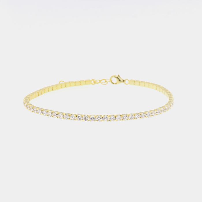 Bracciale in Argento 925 tennis impreziosito da zirconi multicolor