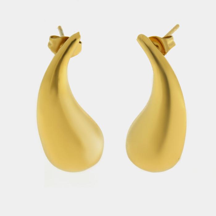 Boucles d'oreilles fines en acier