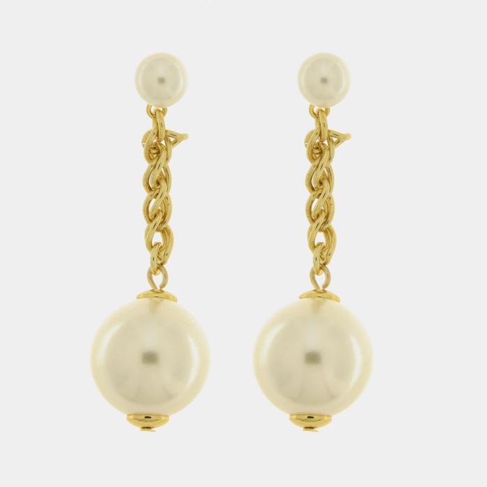 Orecchini in Metallo con perle