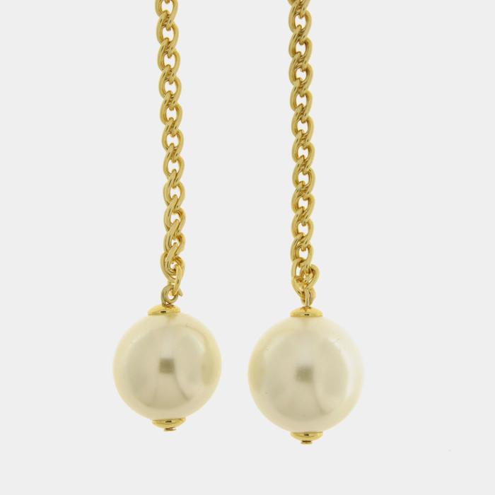 Collana in Metallo lunga con perle