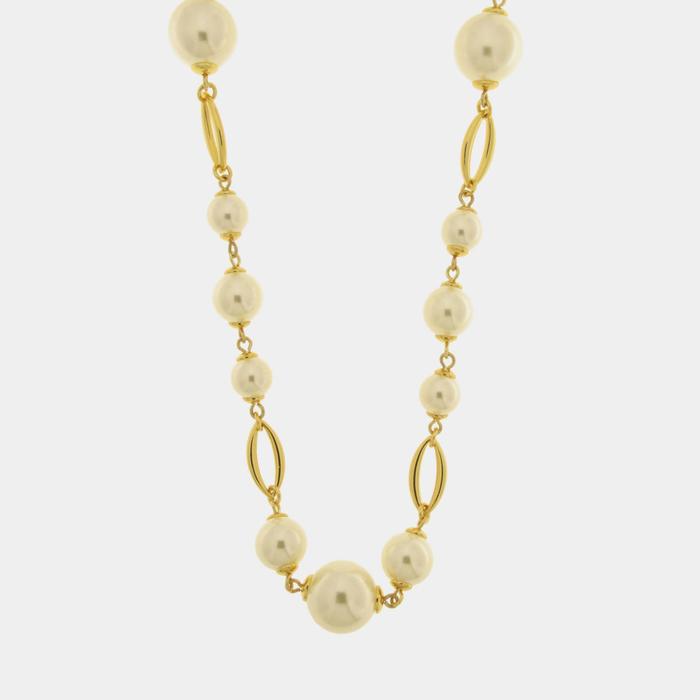 Collana in Metallo con perle