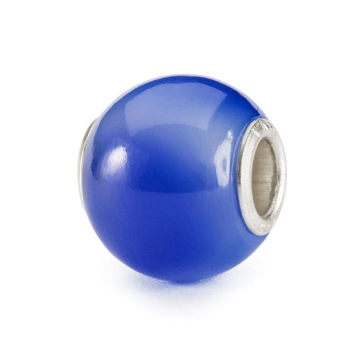 Agate bleu foncé ronde