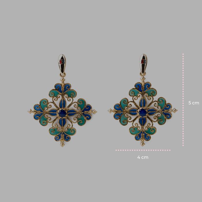 Orecchini Barocco Blu