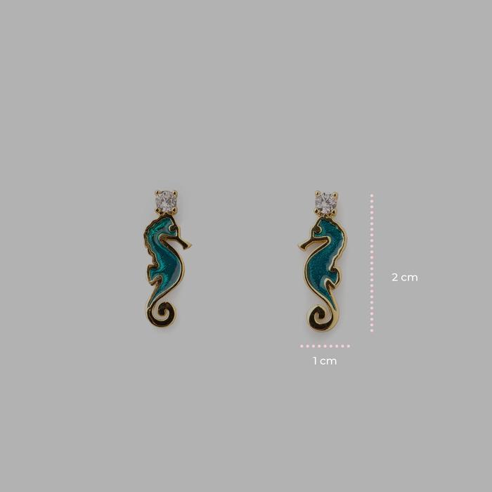 Boucles d'oreilles Hippocampe faciles