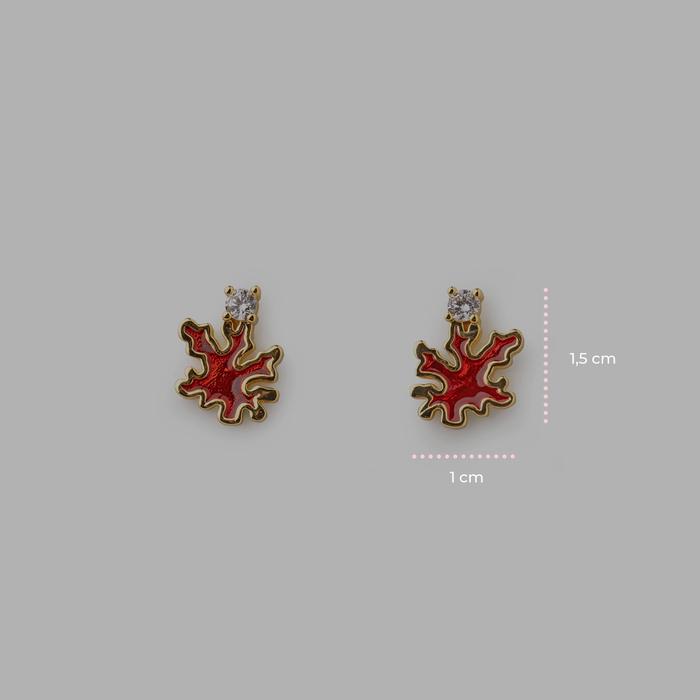Boucles d'oreilles corail faciles
