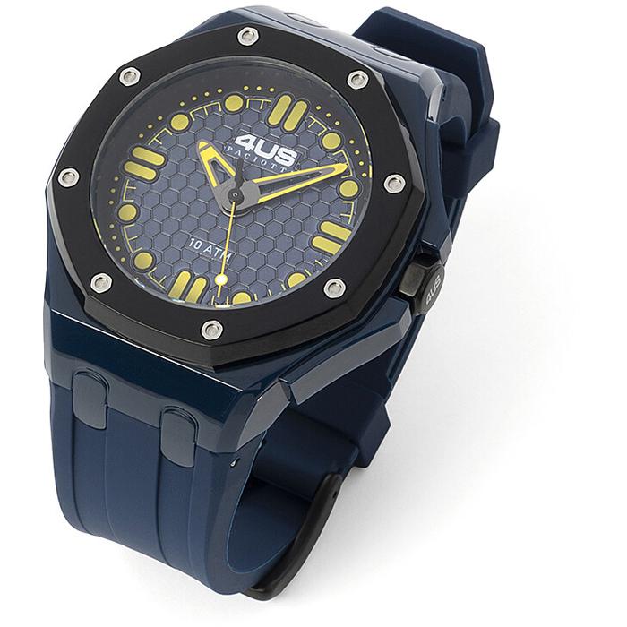 Orologio gomma blu
