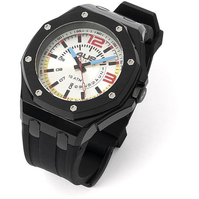 Orologio gomma nera