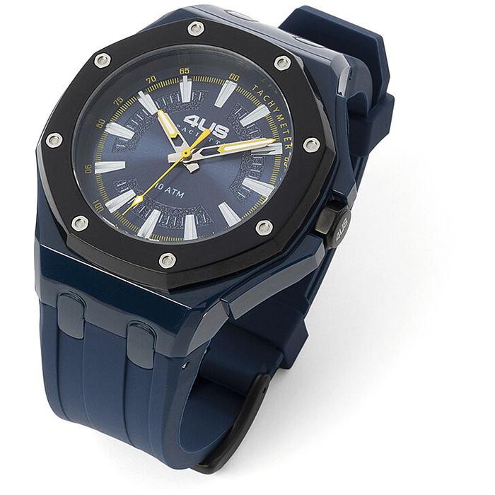 Orologio gomma blu