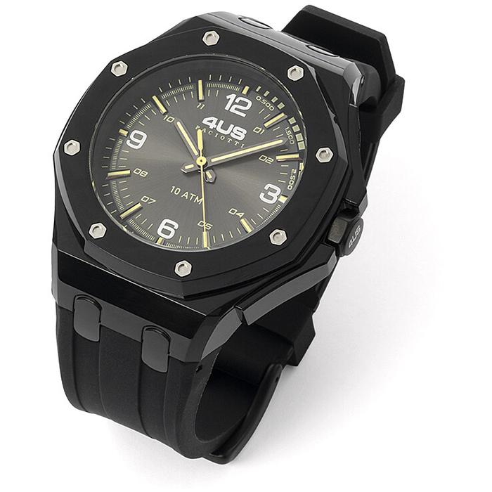 Orologio gomma nera