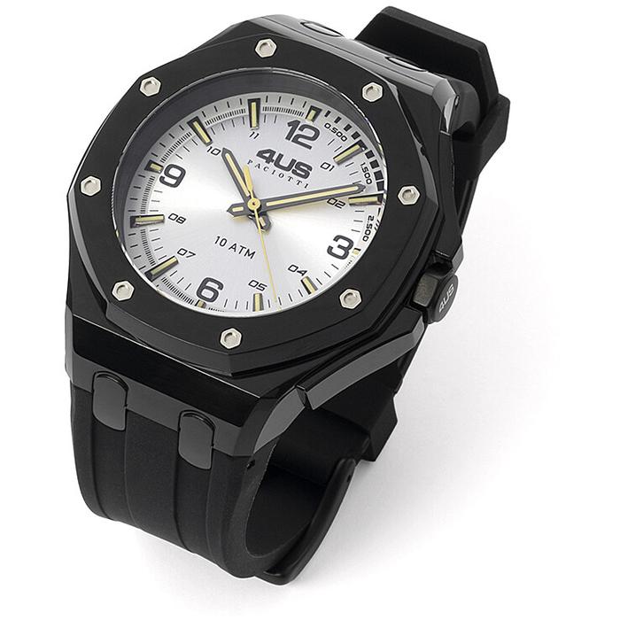Montre en caoutchouc noir
