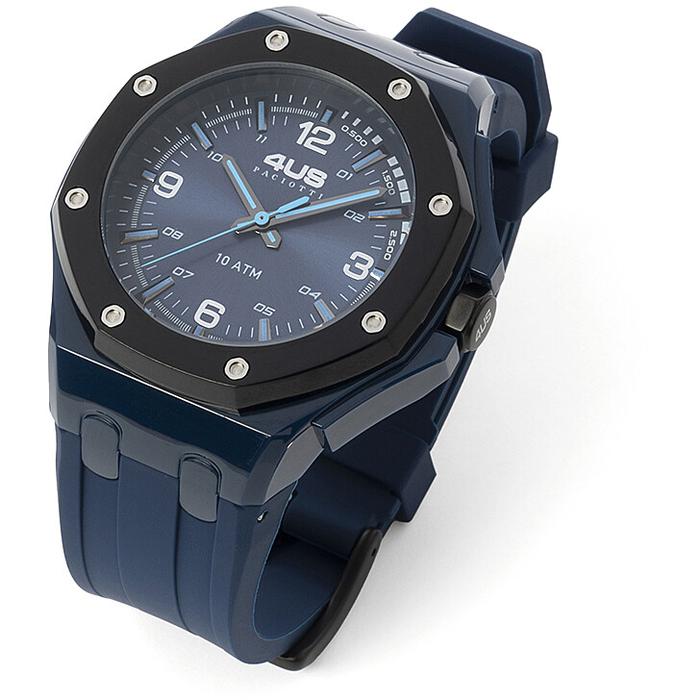 Orologio gomma blu