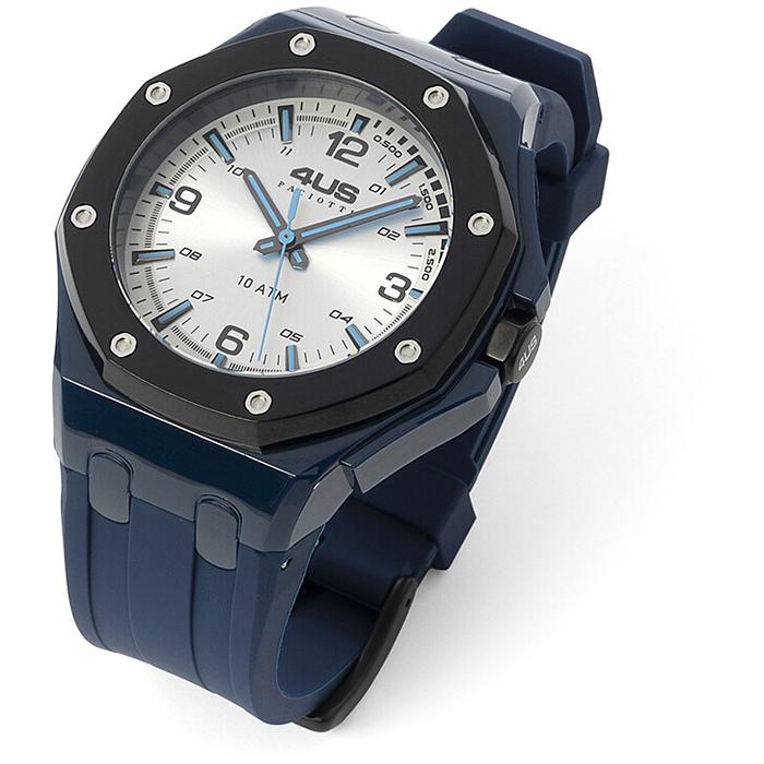 Orologio gomma blu