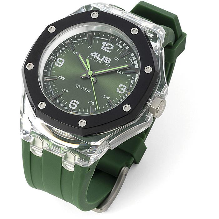 Orologio gomma verde