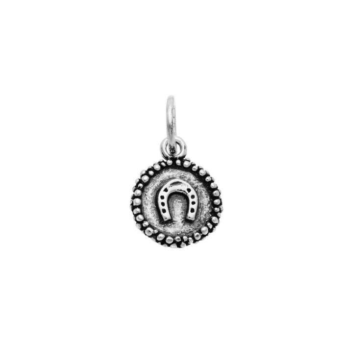 Charm ferro di cavallo perlage