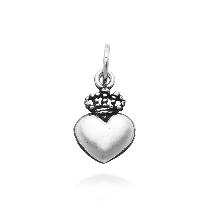 Heart Charm With Crown