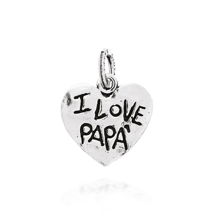 Charm Cuore "I Love Papà"