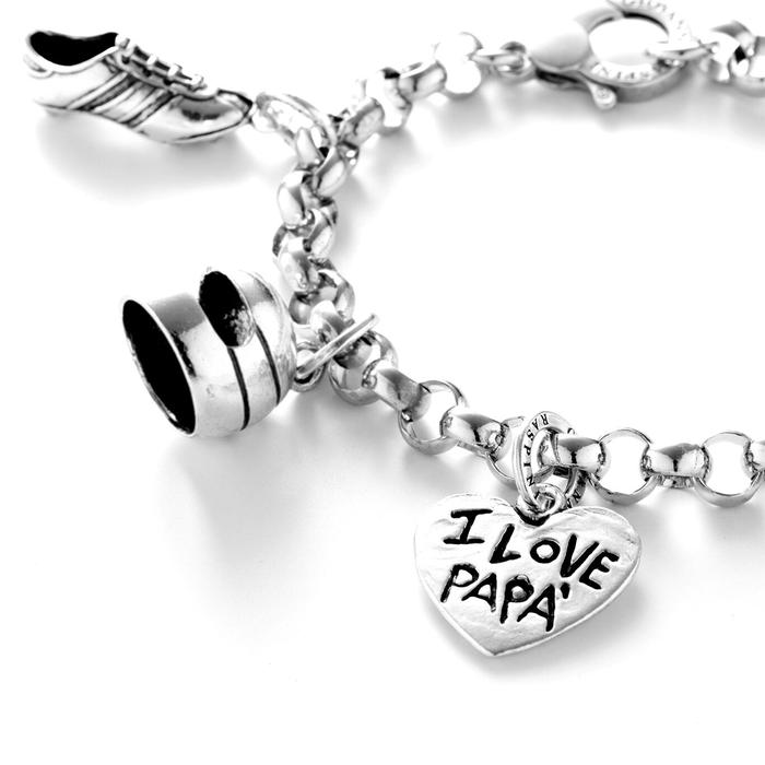 Breloque cœur « J'aime papa »