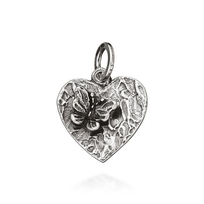Butterfly In The Heart Charm
