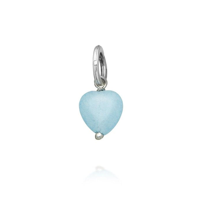 Angelite Heart Charm