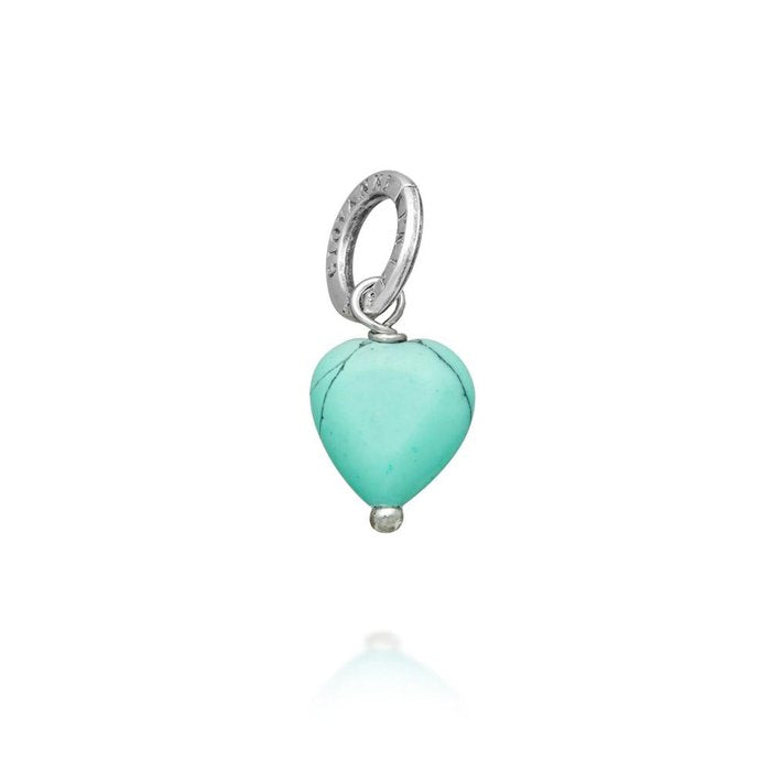 Turquoise Heart Charm