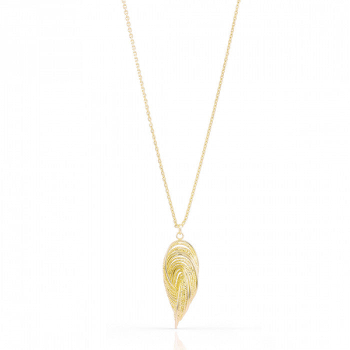 Collana in bronzo dorato