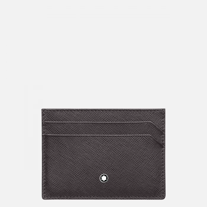 Porta carte di credito tascabile grigio 5 scomparti Montblanc Sartorial