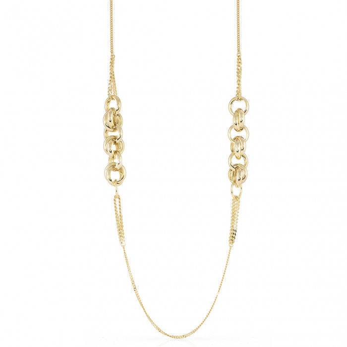 Collana maglia grumetta con catena