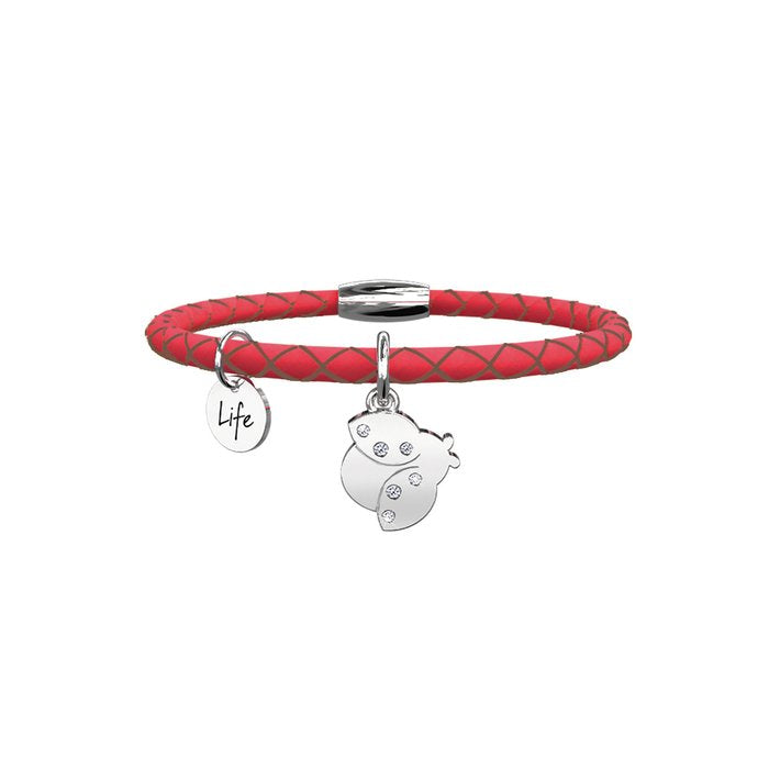 Bracciale Kidult in pelle Coccinella