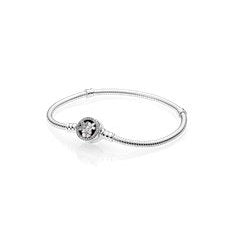Bracciale coda di topo chiusura sferica fiori