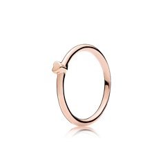Anello rosè cuore