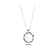 Collana con pendente componibile scintillante pandora