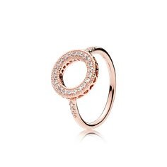 Anello rosè cuori