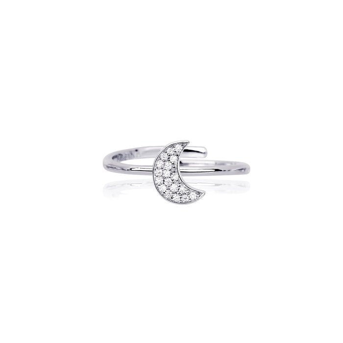Ring moon ring zirconia