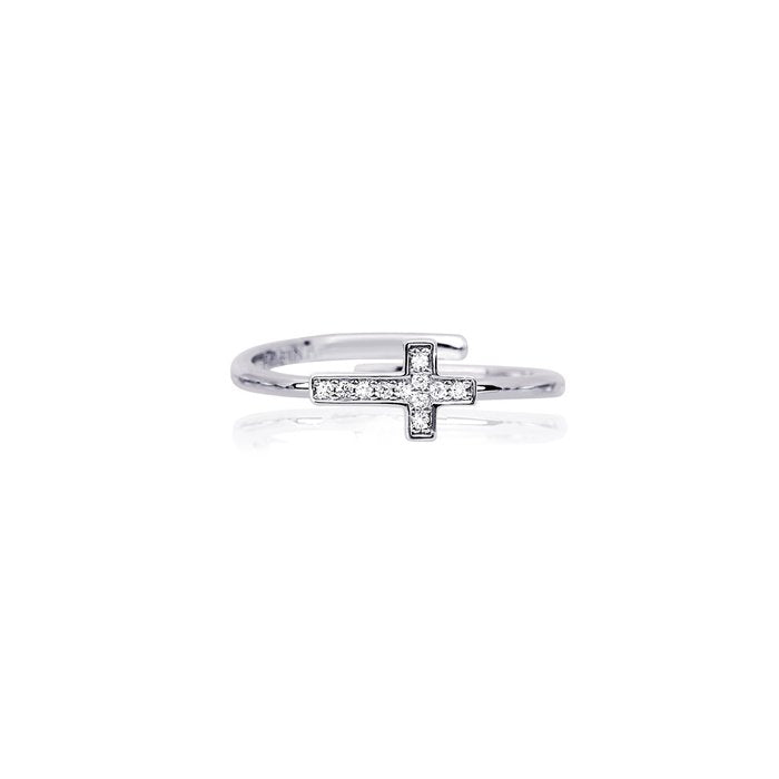 Open ring cross zirconia