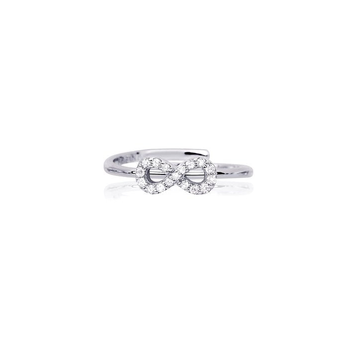 Open ring infinity zirconia