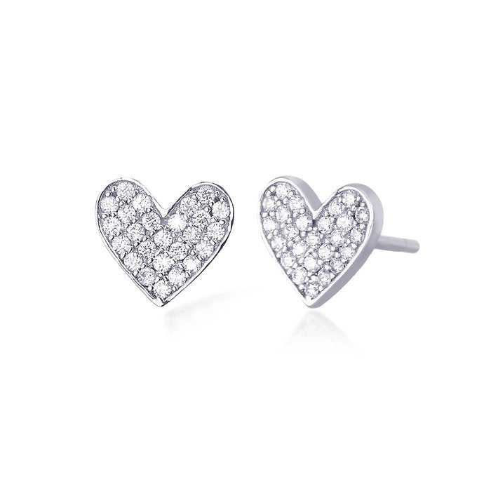Orecchini ohrringe cuore strass