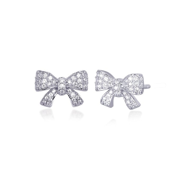 Boucles d'oreilles en strass avec trèfle à quatre feuilles