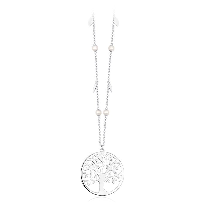 Collier de perles avec pendentif arbre de vie
