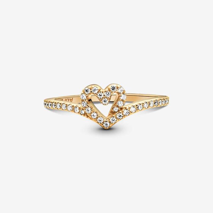 Anello Cuore Desiderio Scintillante