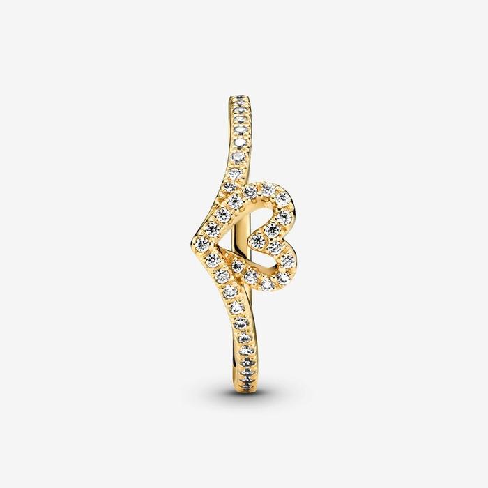 Anello Cuore Desiderio Scintillante