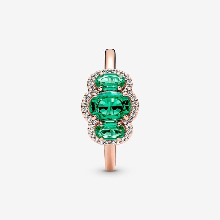 Anello Trilogy Vintage Verde