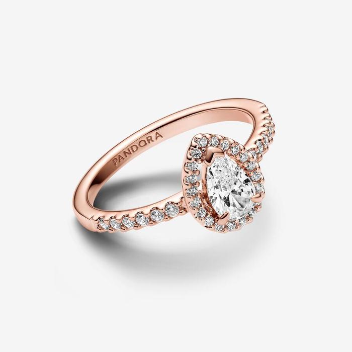 Small Drop Light Point Ring