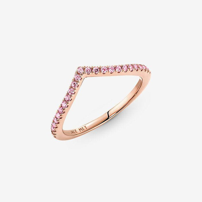 Anello Desiderio Scintillante Rosa