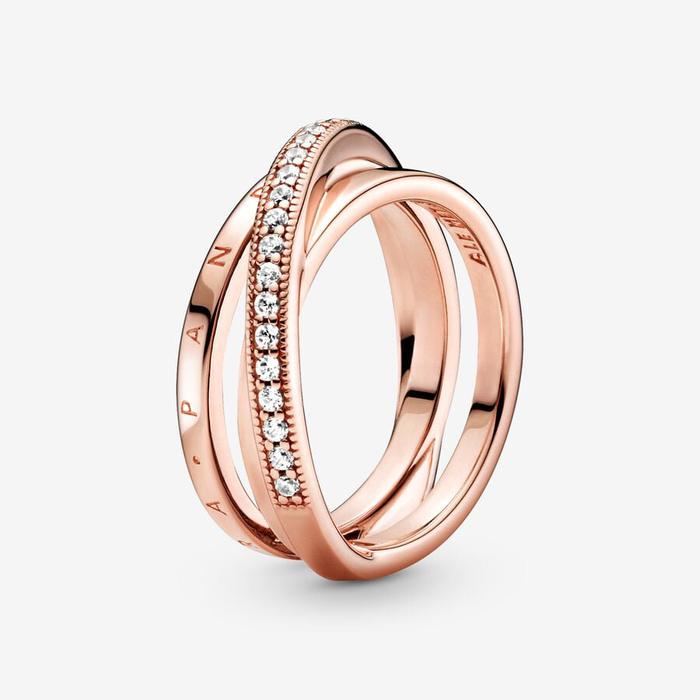 Anello Linee intrecciate