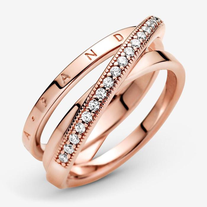 Anello Linee intrecciate