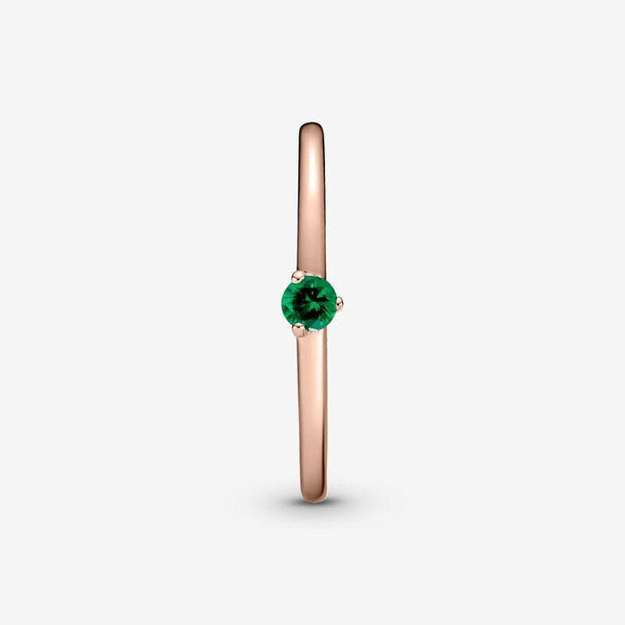 Anello Solitario Verde